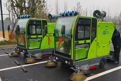 萊特掃地車入駐菜鳥總部，高效清掃煥新樓宇周邊